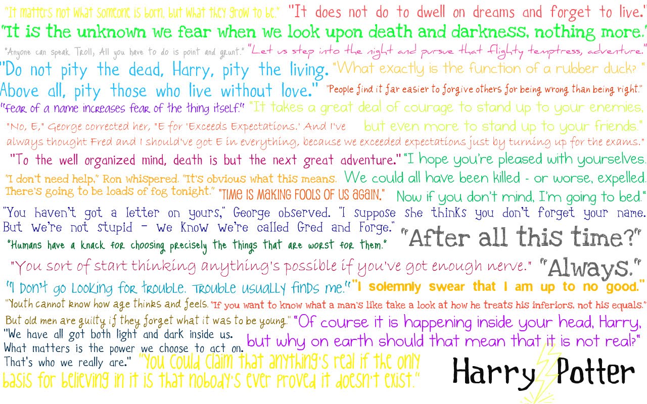 Funmozar Harry Potter Wallpaper With Quotes