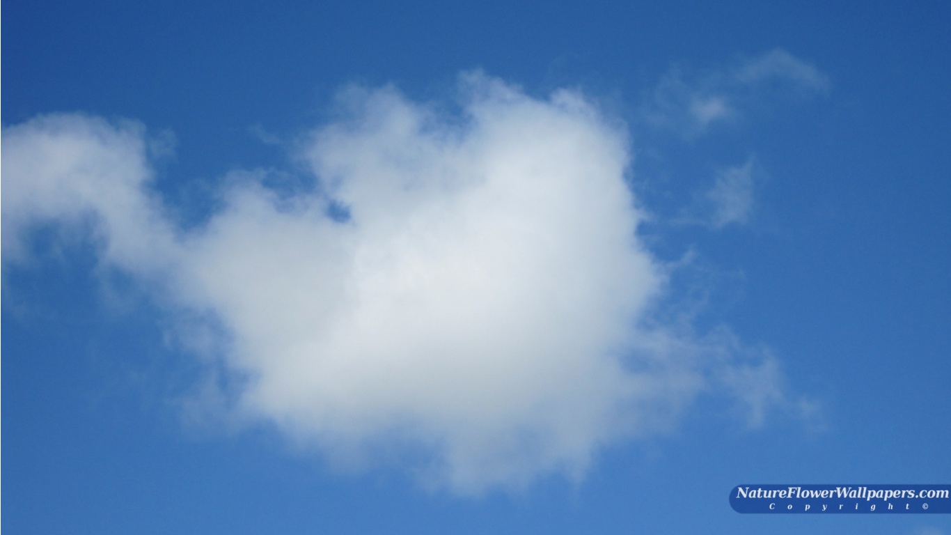 Blue Sky And Cloud Wallpaper 1366x768 Resolution