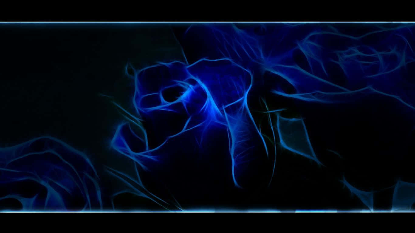 Dark Blue Rose Abstract Wallpaper