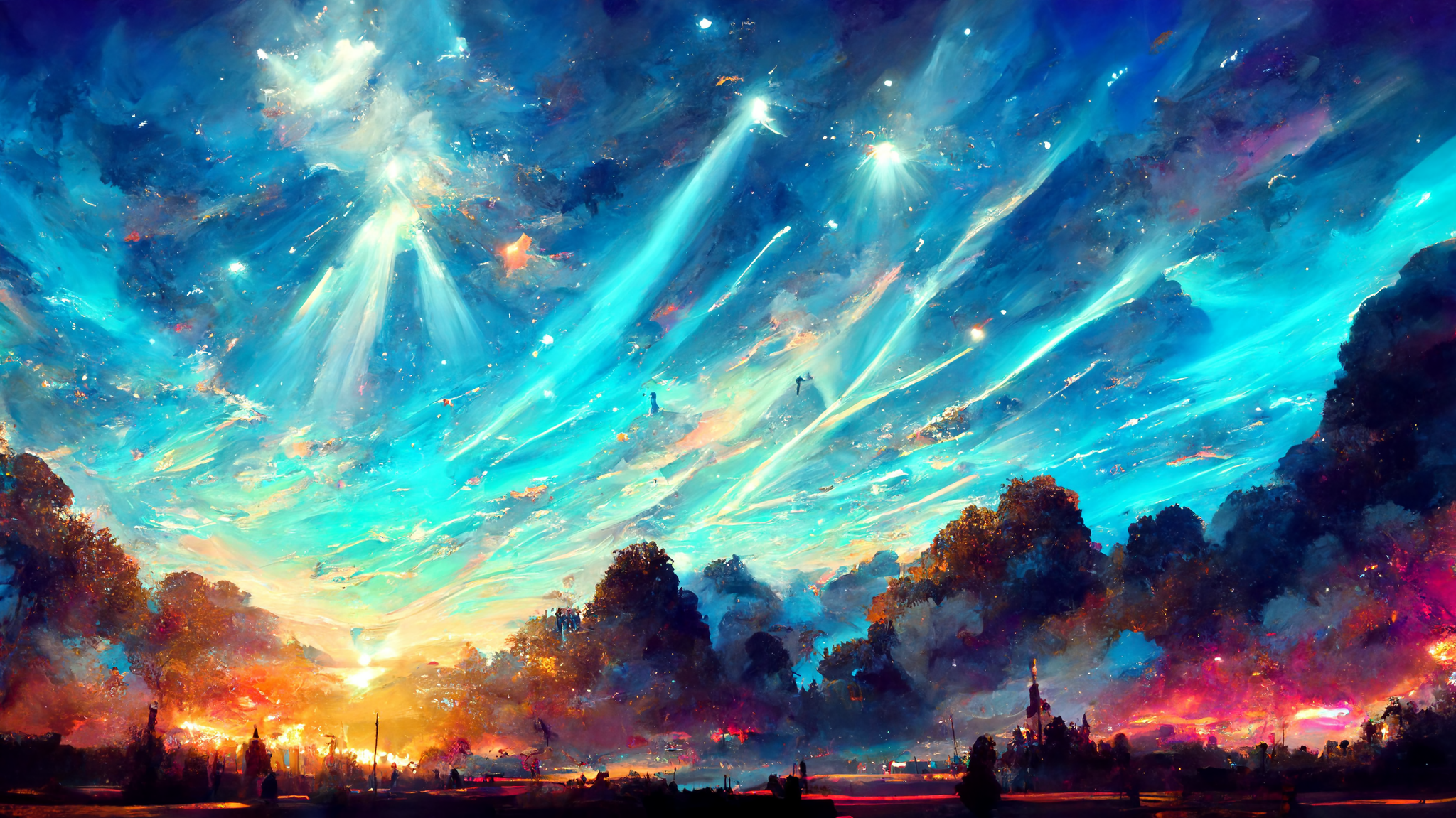 My Third Attempt At Creating Wallpaper Glowing Sunrise Of A