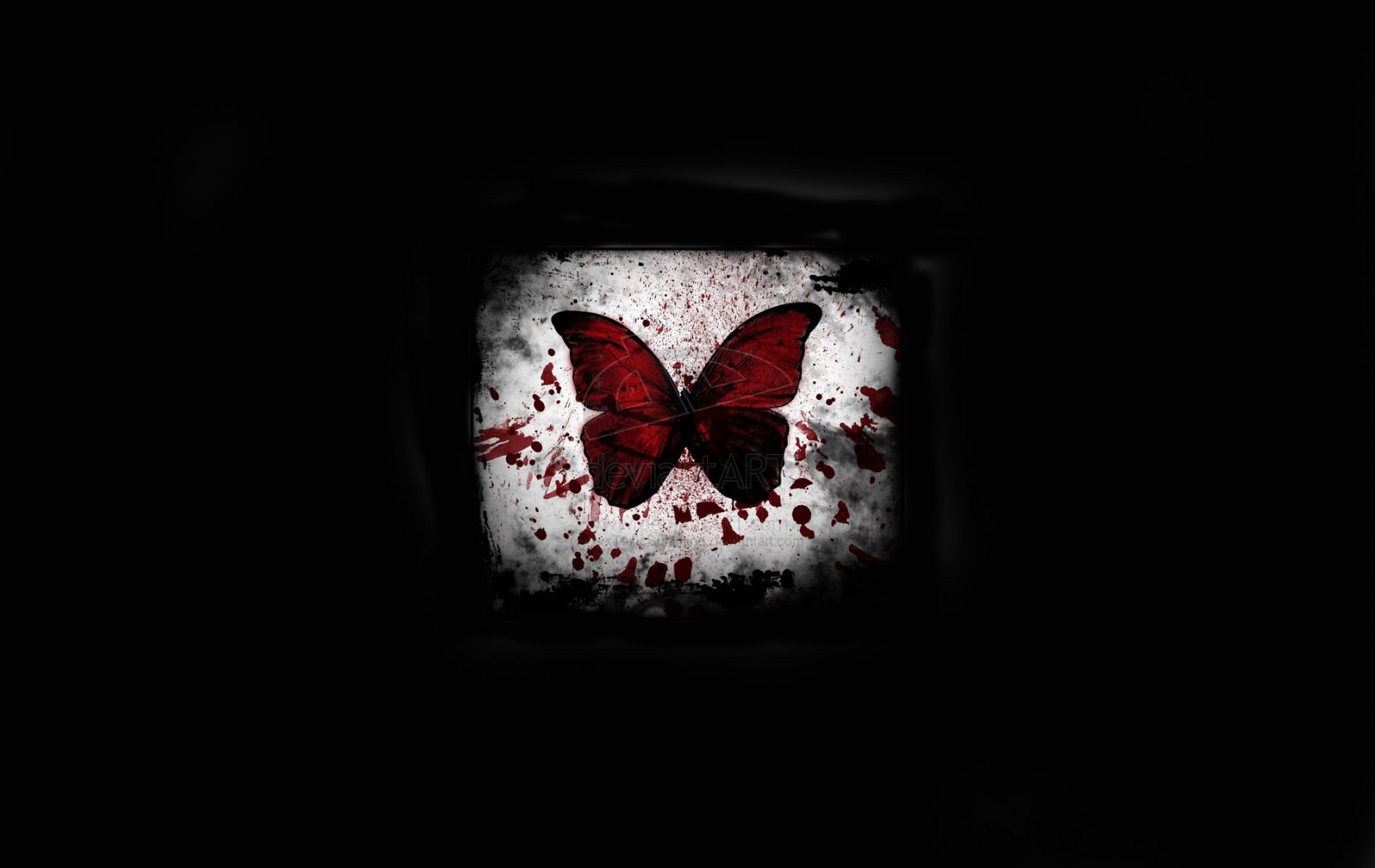 Red Butterfly Wallpaper Stock Photos