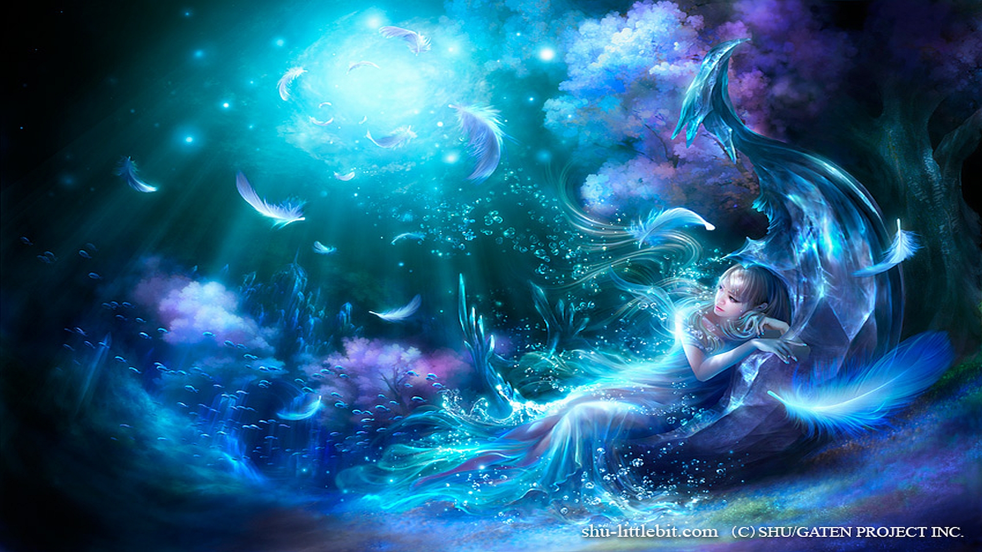 Background Dreams Feathered Wallpaper Fantasy Celestial
