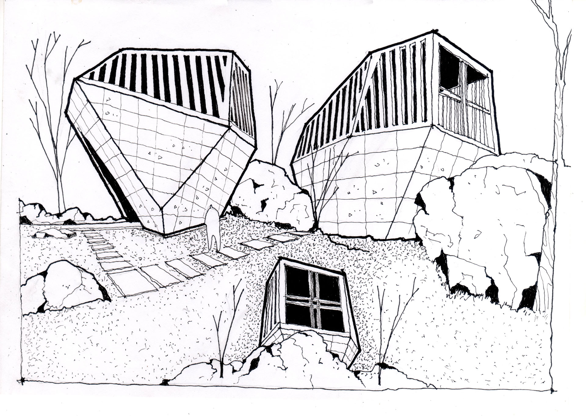 Black And White Drawings Wallpaper