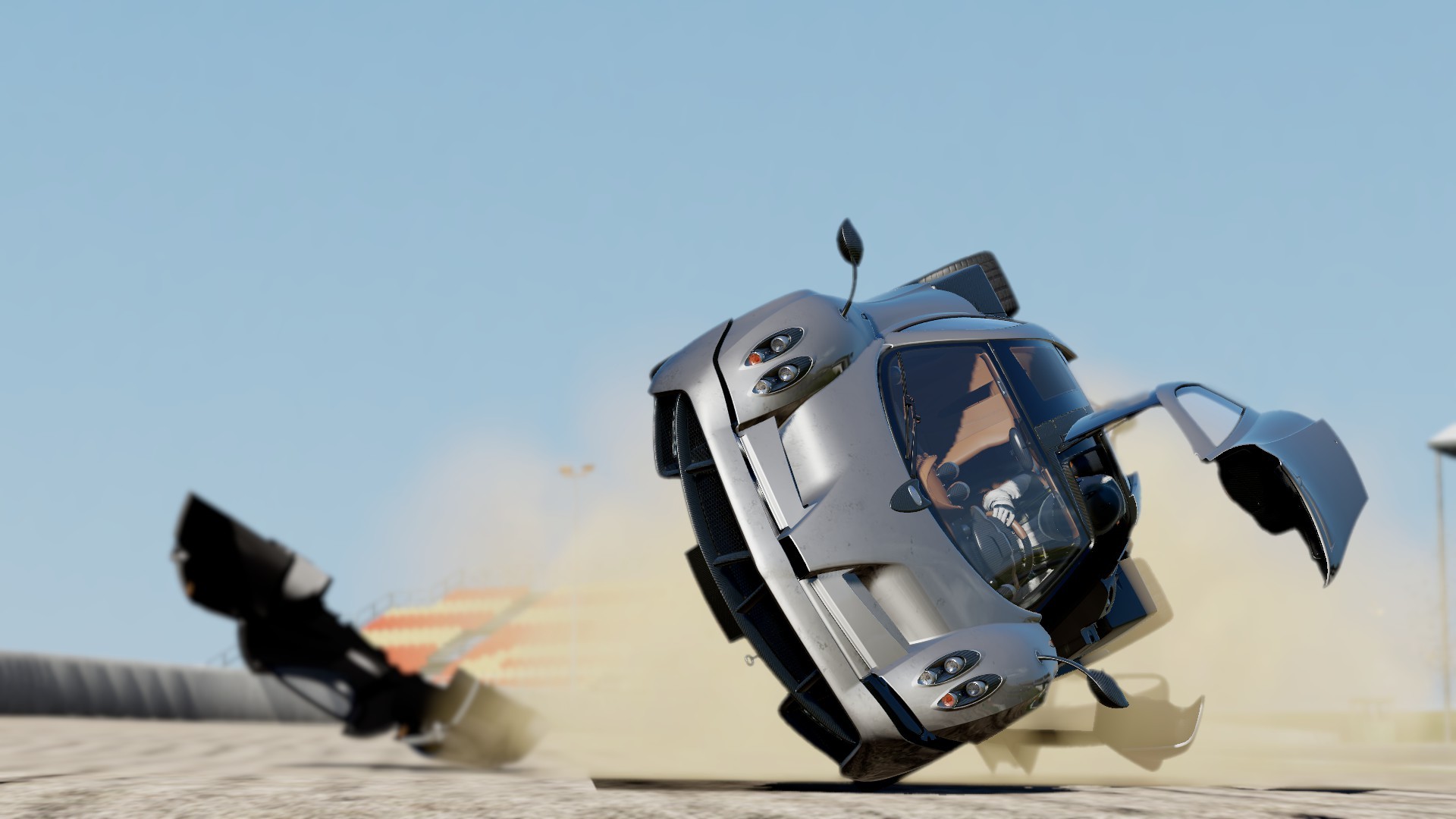 Pagani Huayra Crash Accident Wreck Racing Supercars Wallpaper
