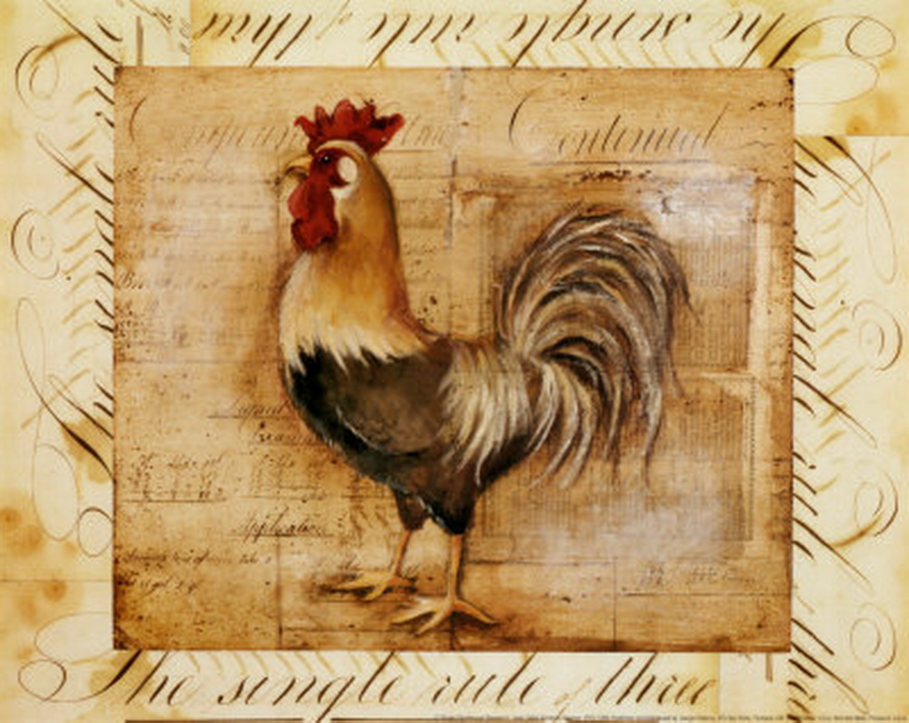 Painting Print Poloson Kimberly Rustic Farmhouse Rooster Ii Jpg