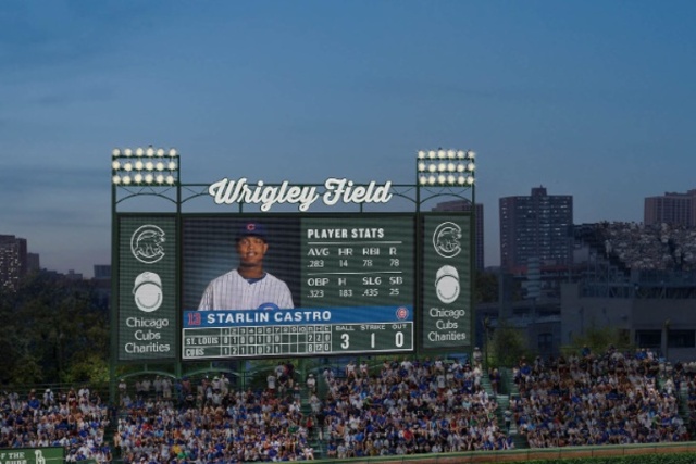 New Wrigley Field Scoreboard HD Wallpaper For Your Desktop Background