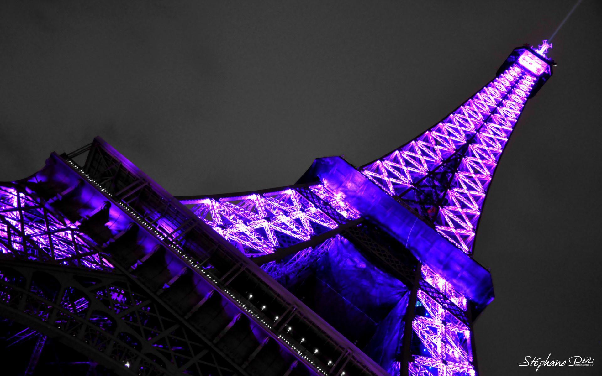 Wallpaper Eiffel Tower Pink