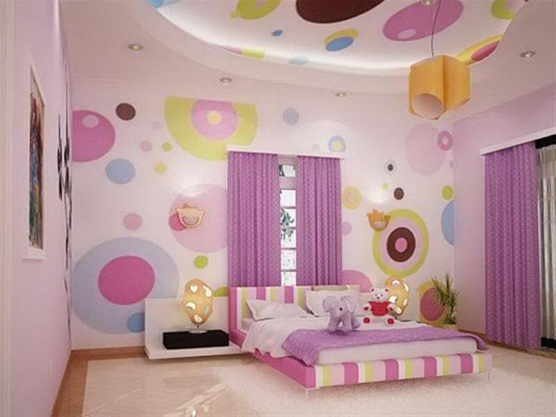 Teenage Girls Room Decorating A With Wallpaper