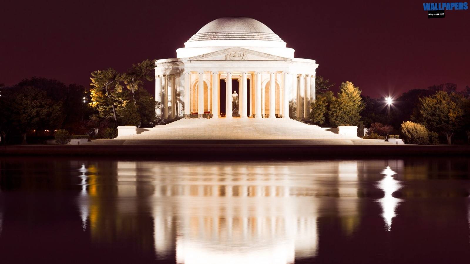 Thomas Jefferson Memorial At Night Wallpaper