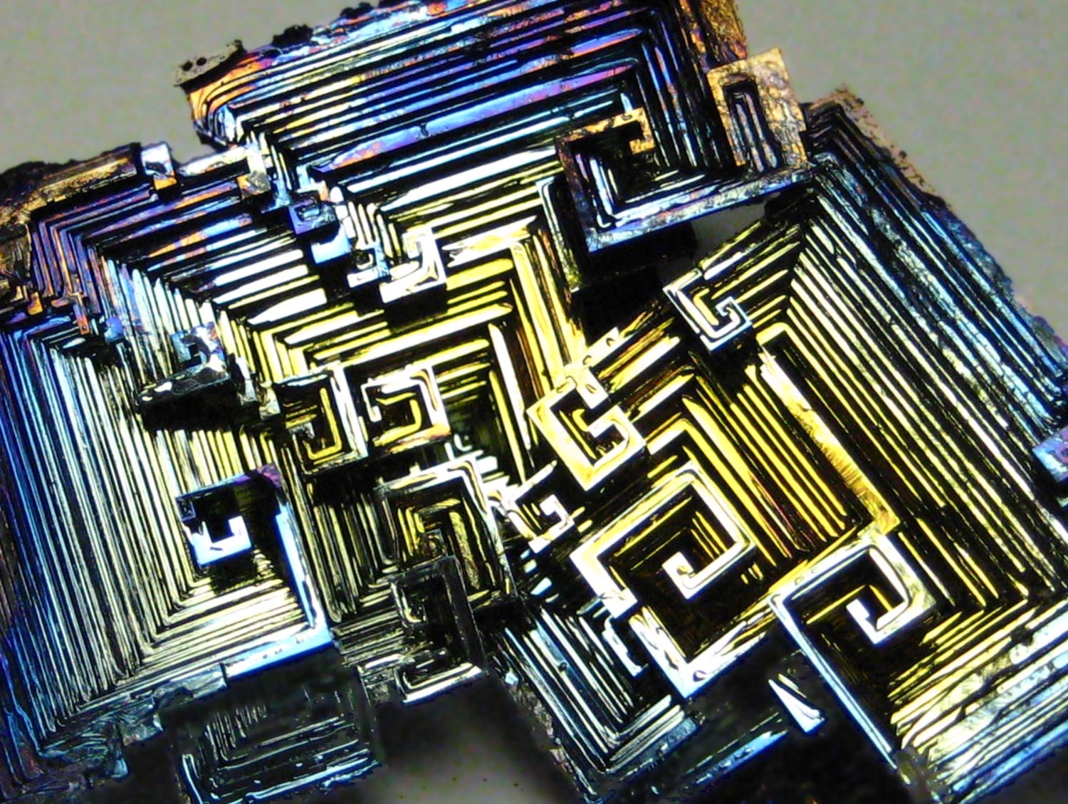Bismuth Element On The Periodic Table Forms Beautifully Colored