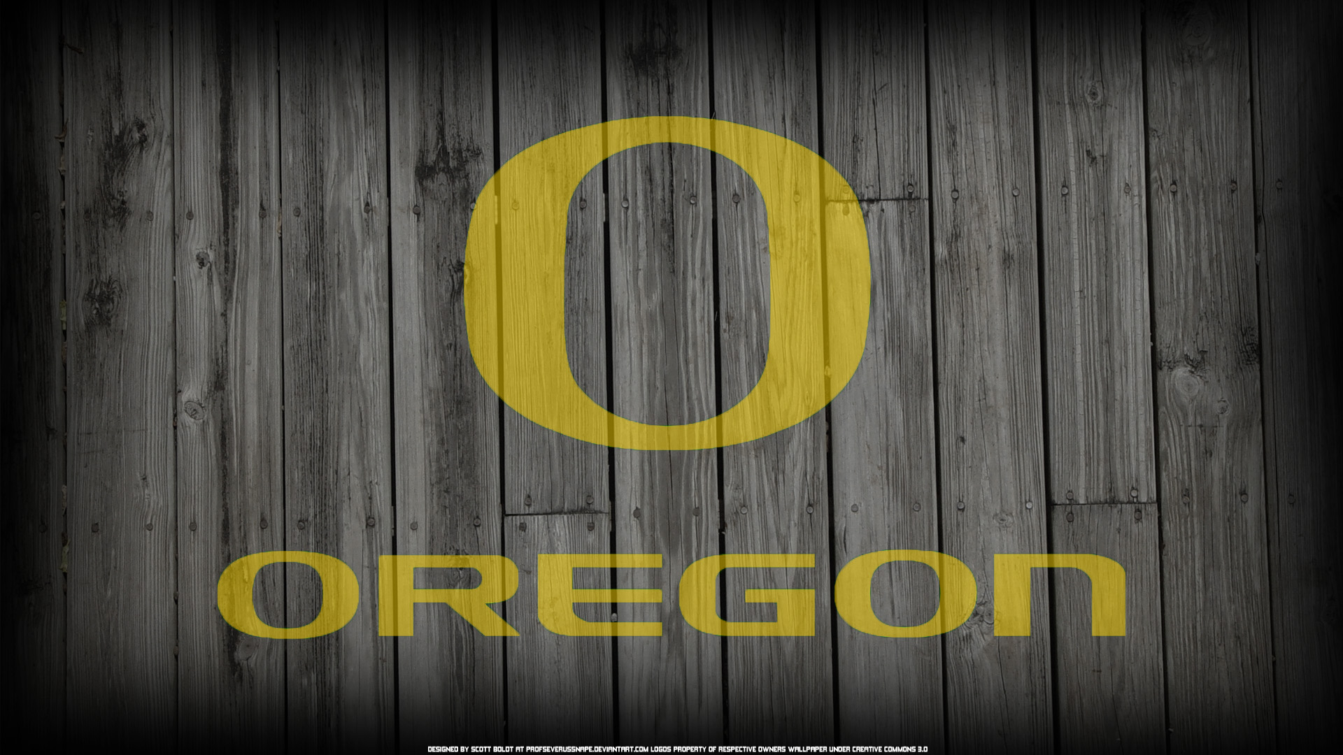 Oregon Logo On Wood Fence Background By Profseverussnape X