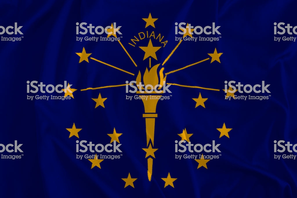 Flag Of Indiana Background The Hoosier State Stock Photo More