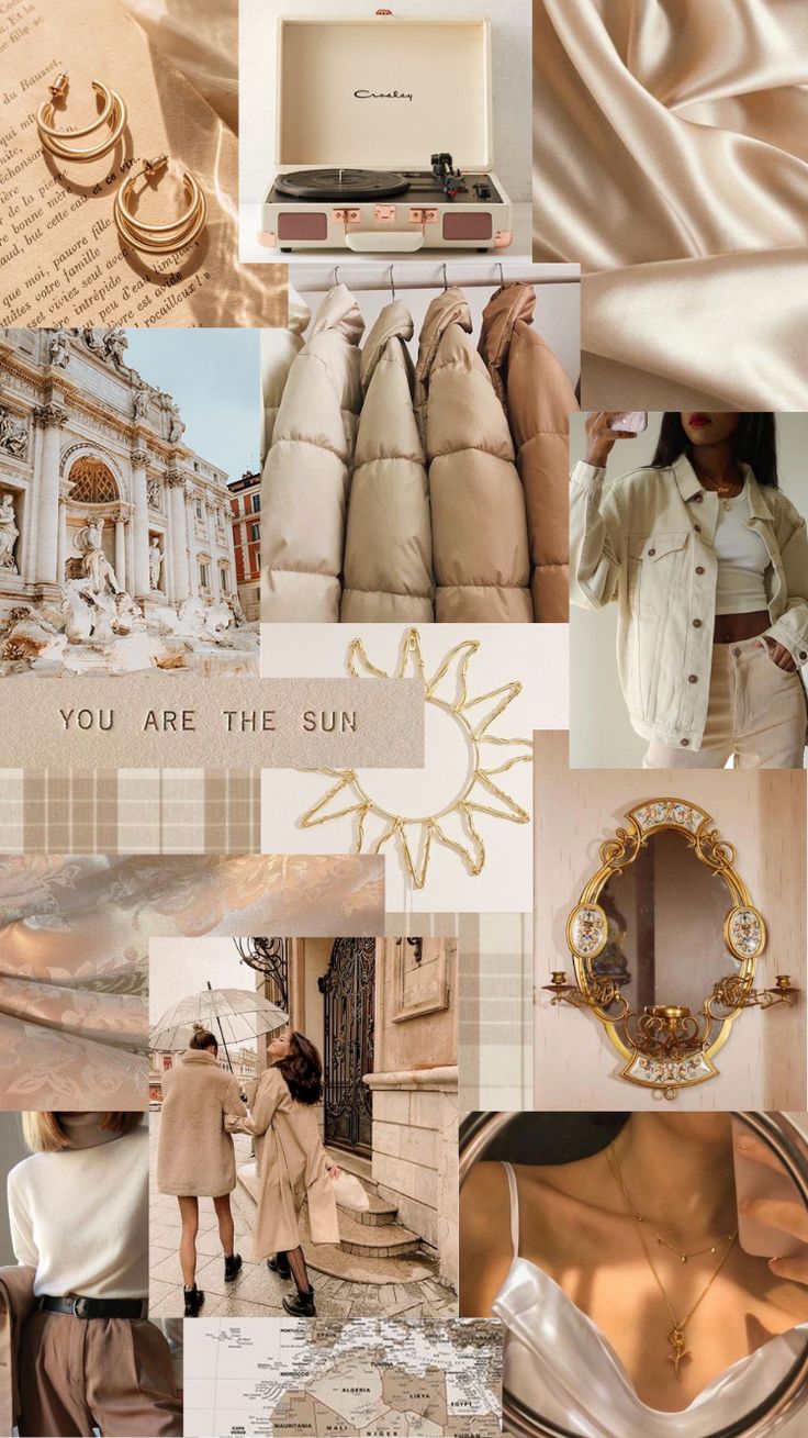 Aesthetic Beige Phone Background Wallpaper