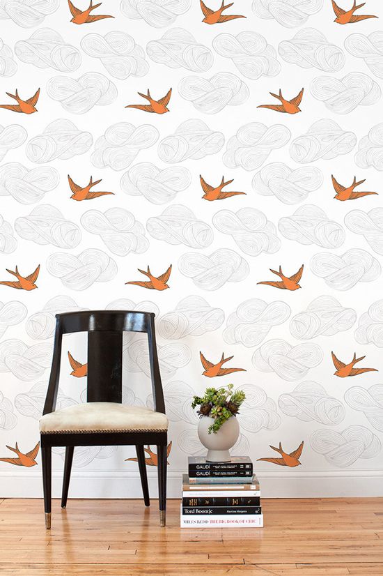via Oh Joy Hygge West I want this wallpaper in my powder room not