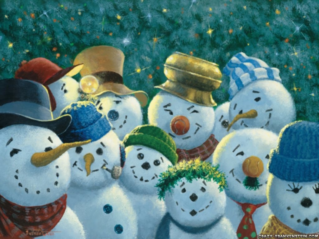 Funny Snowman Wallpaper Desktop