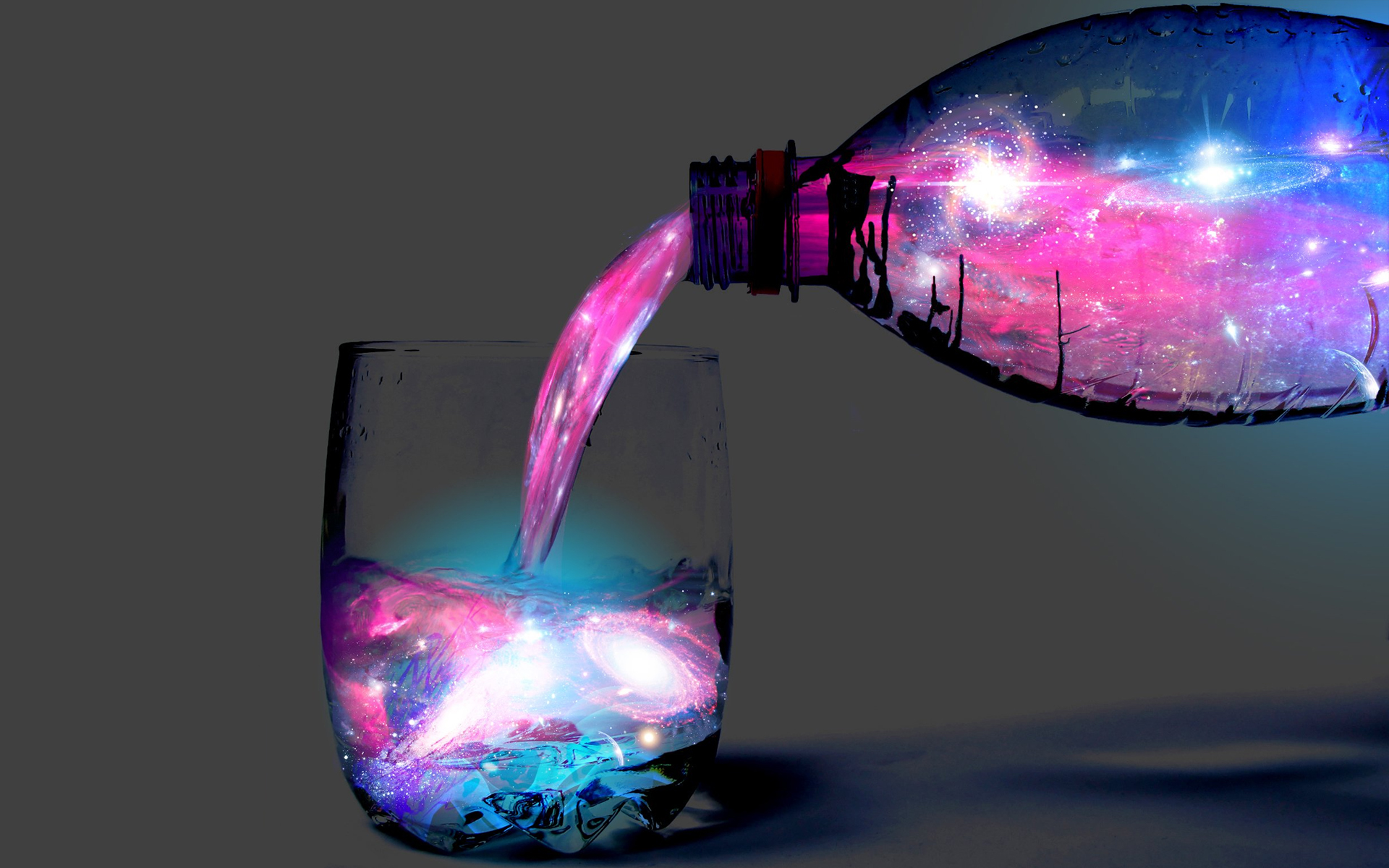 Water Bottle Google Themes Galaxy Wallpaper