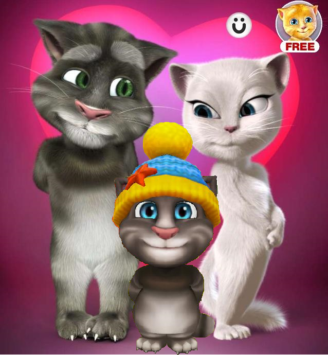 Talking Tom And Angela Wallpaper Imgkid The