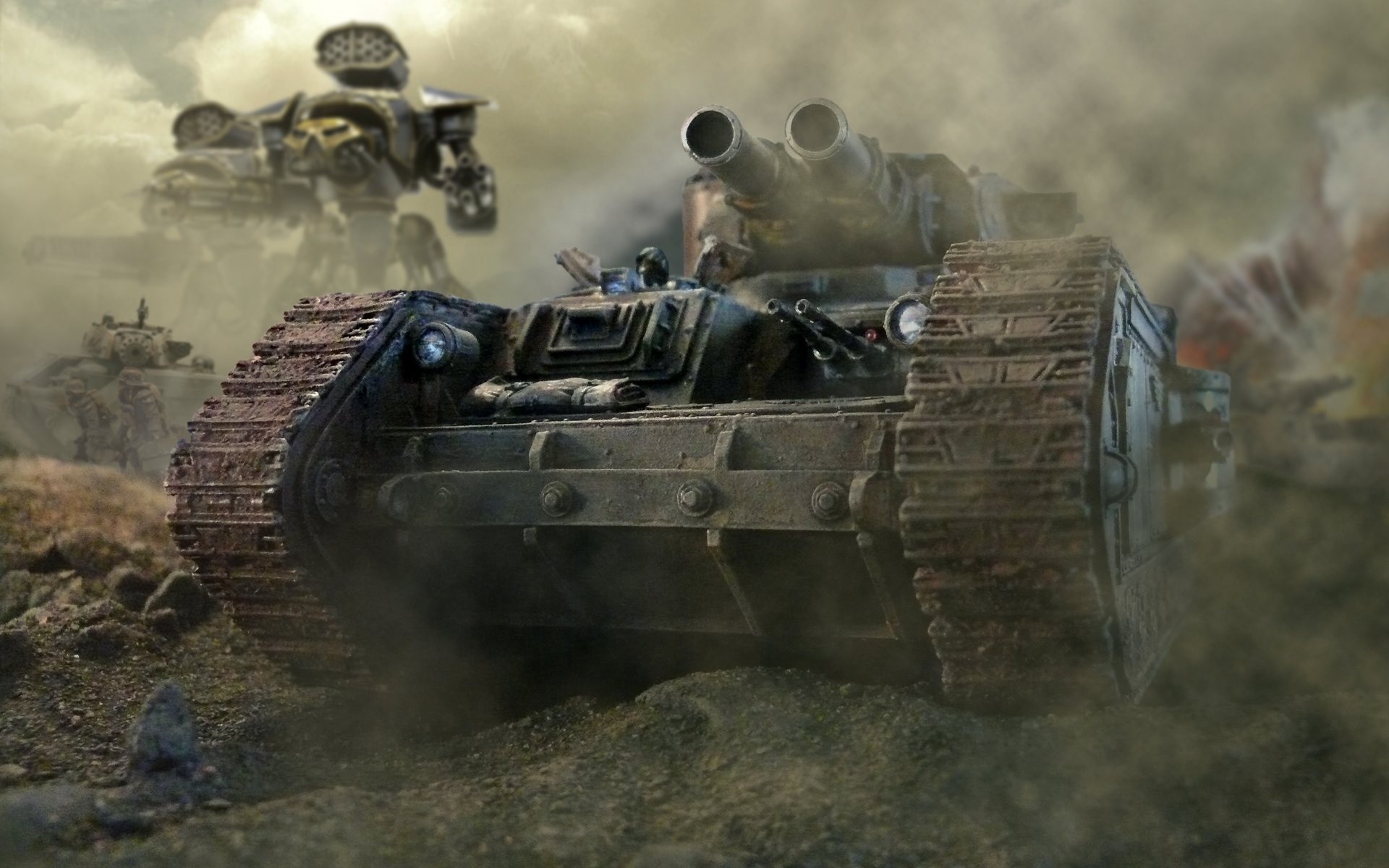 Warhammer 40k Chaos Space Marines Titan Tanks Terran Tabletop Orks