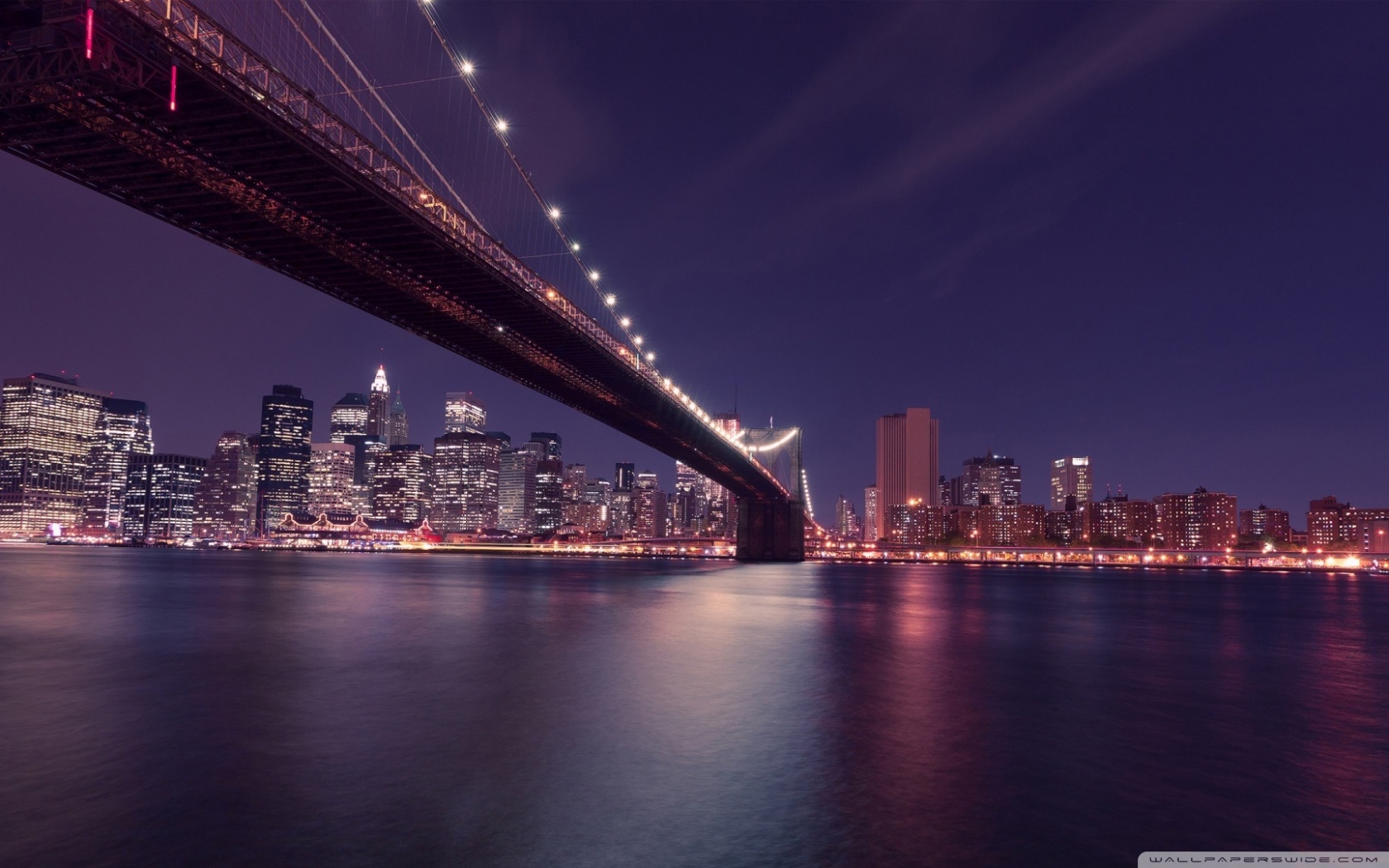 Brooklyn Bridge Manhattan New York Phone Wallpaper By Marynplay
