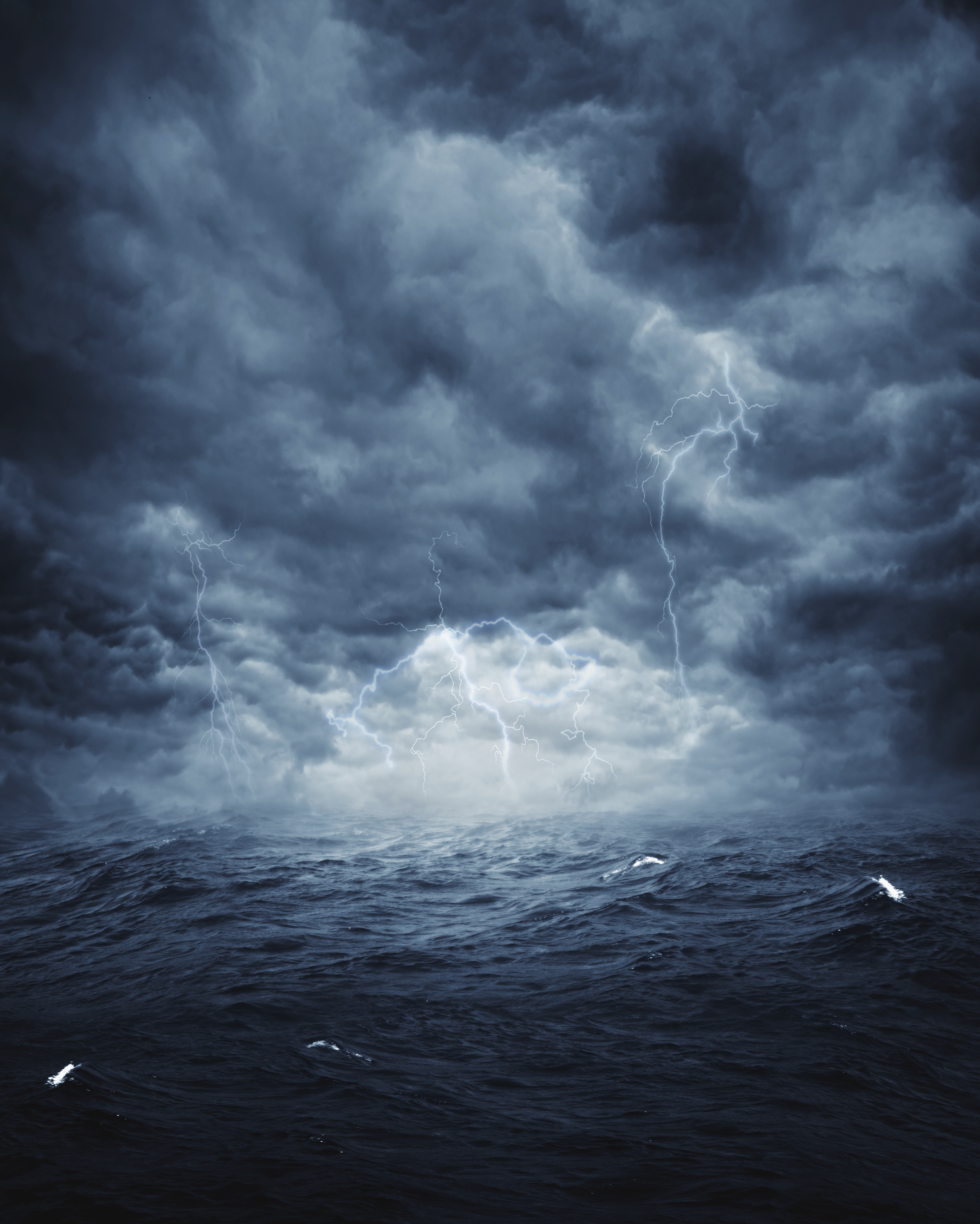 Stormy Ocean Abstract Natural Background For Your Design