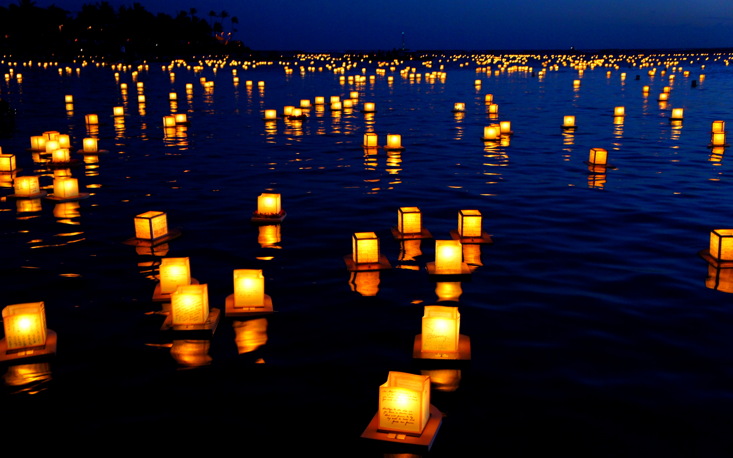 Wallpaper Festival Of Lights Floating Lanterns Is A Great