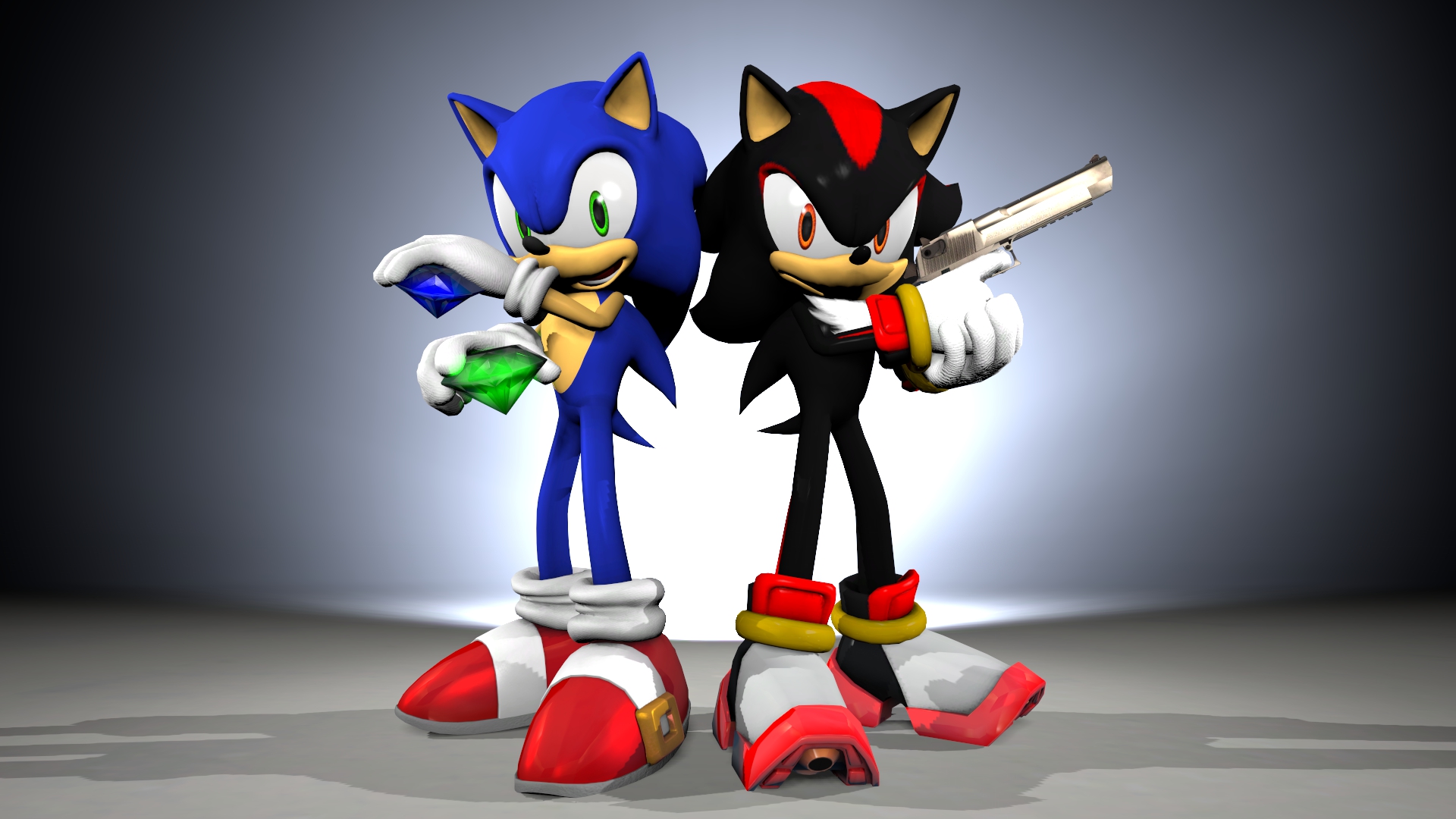 Sonic n Shadow [Wallpaper Attempt] by TheRiverKruse 1920x1080
