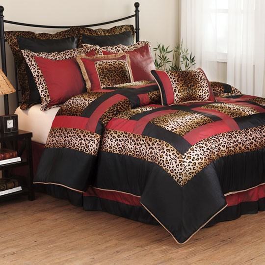 Free Download Best Red With Cheetah Print Bedroom Hd Photo