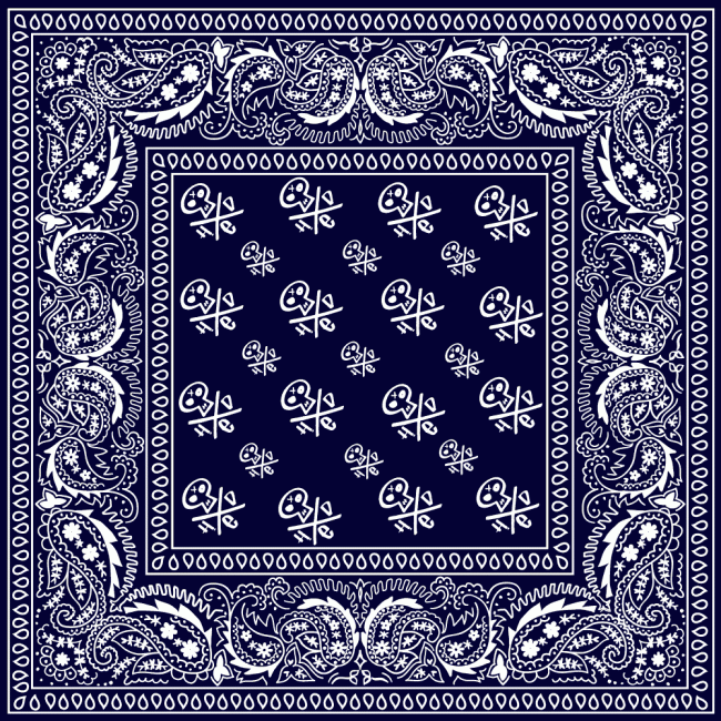 dark blue bandana wallpaper
