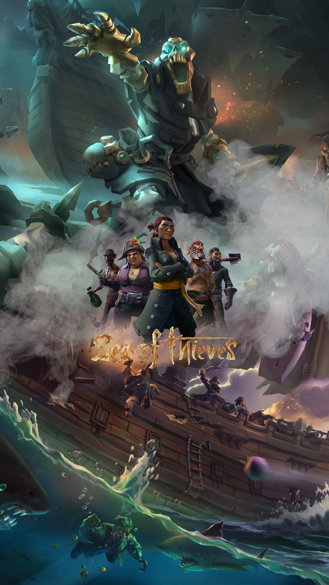 Android Gamers Wallpaper Sea Of Thieves Pirate Ship Art