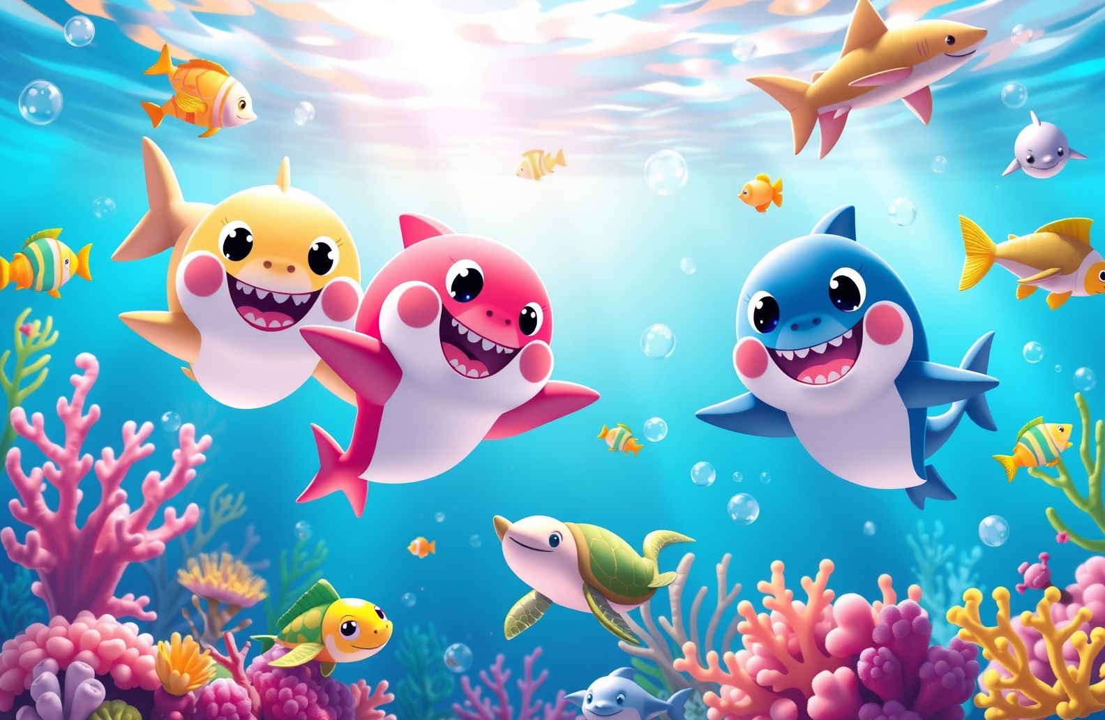 Baby Shark Pinkfong Wallpaper