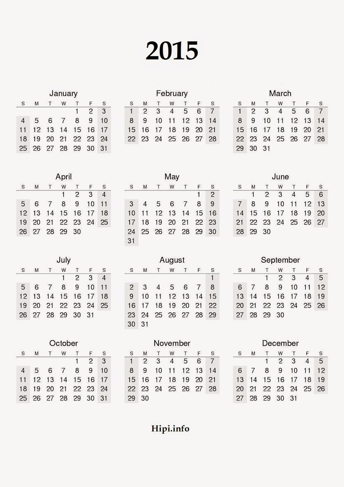  Wallpapers Calendars Calendar 2015   A4 Paper Size   Free Download