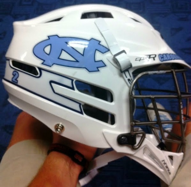 Unc Lacrosse Helmet The Is White With