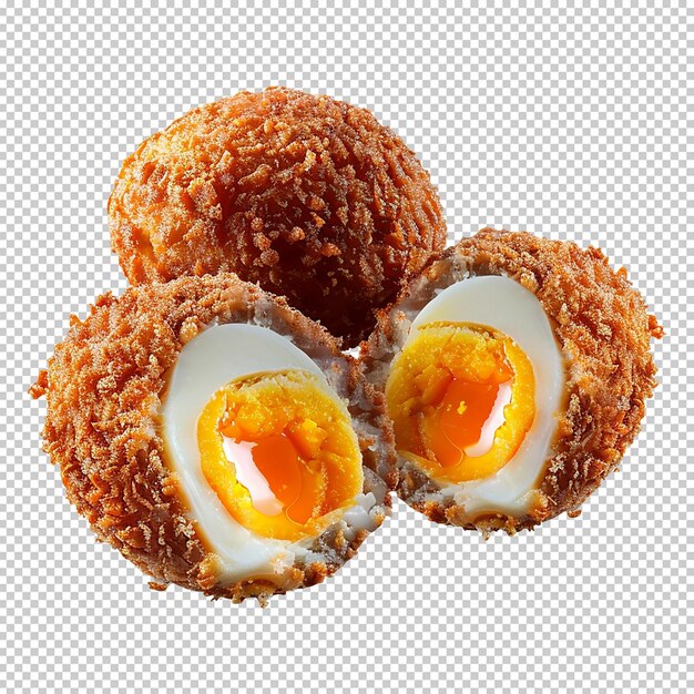 Scotch Eggs Isolated On A Transparent Background Wallpaper