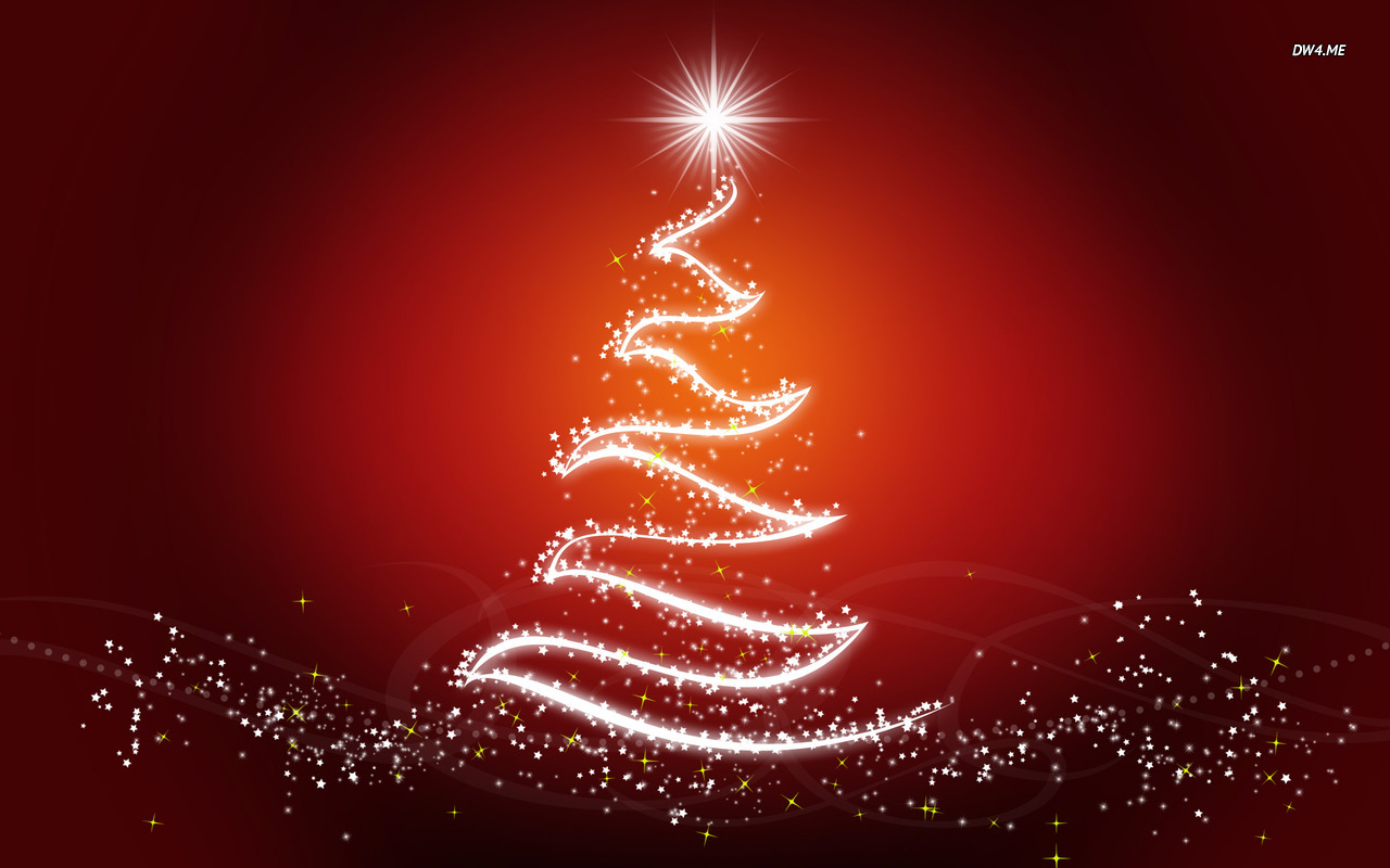 Sparkling Christmas Tree Wallpaper