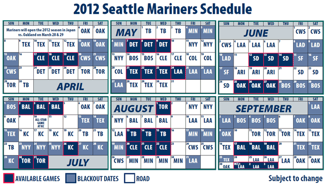 Seattle Mariners Parking Tickets Dates Official HD Wallpaper