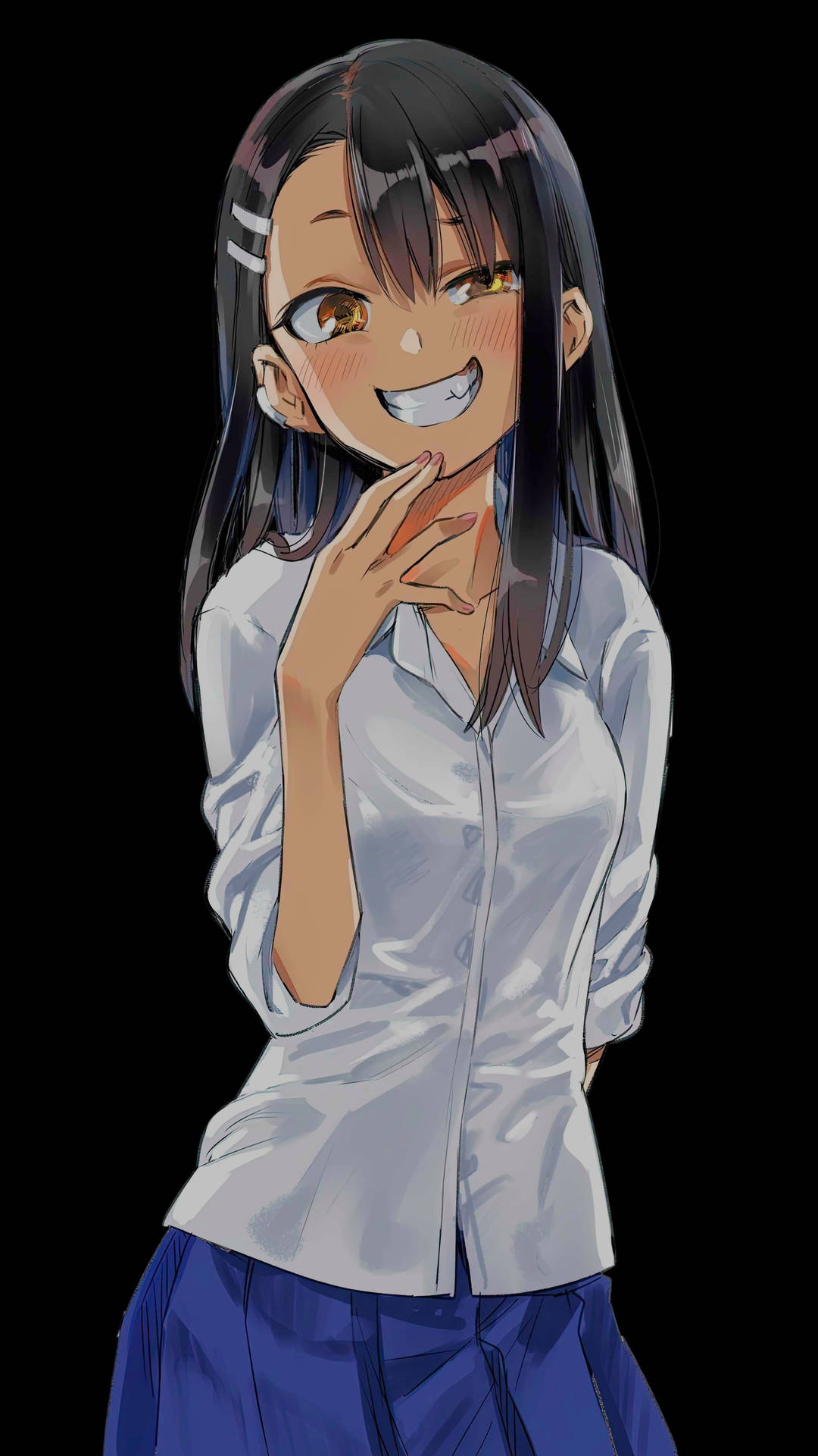 Simple Mischievous Nagatoro Edit Vdvuo8skdzgrvymd Wallpaper