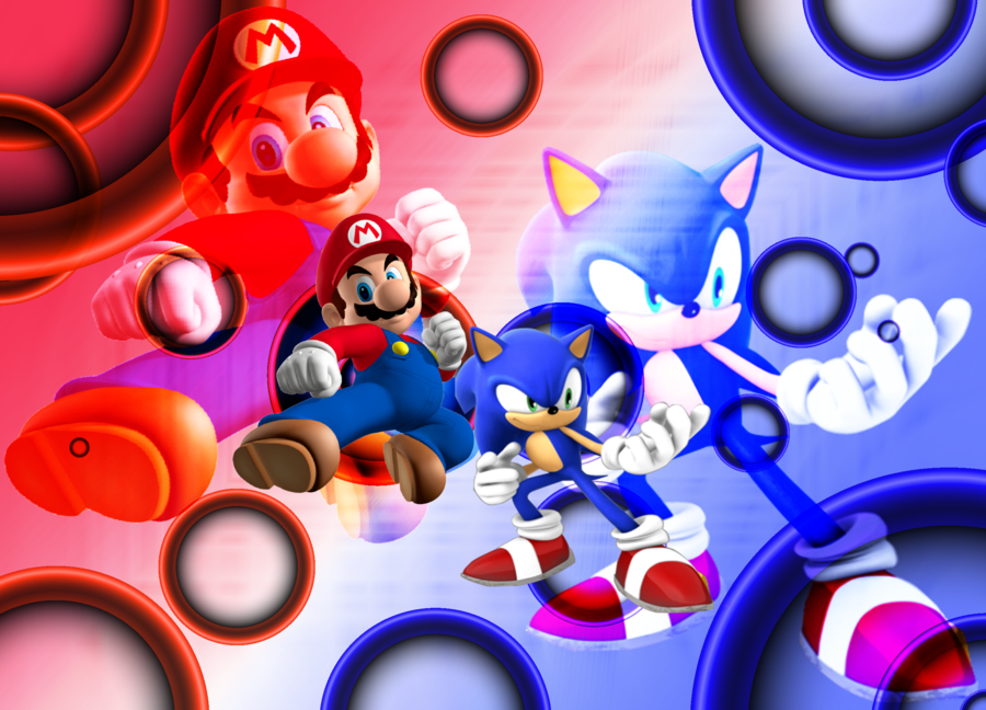 Mario And Sonic Wallpaper By Auraguardianms