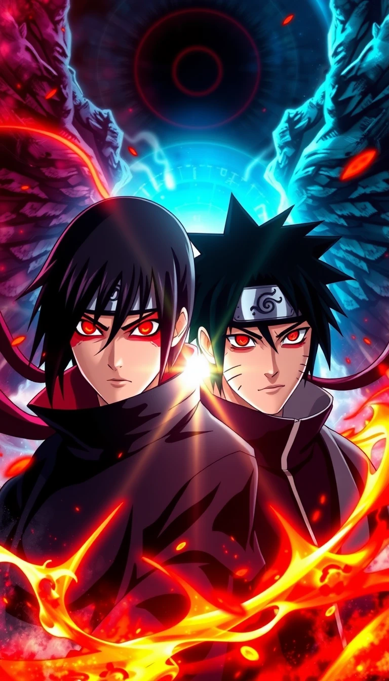 Itachi Sasuke Phone Wallpaper