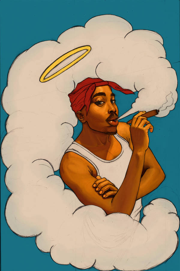 22+] Tupac Smoking Wallpapers - WallpaperSafari