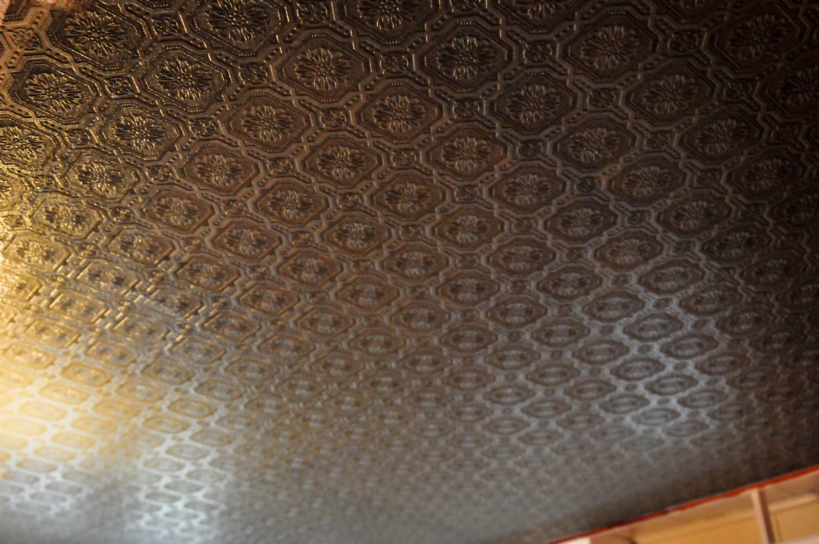 49 Architectural Tin Ceiling Paintable Wallpaper On