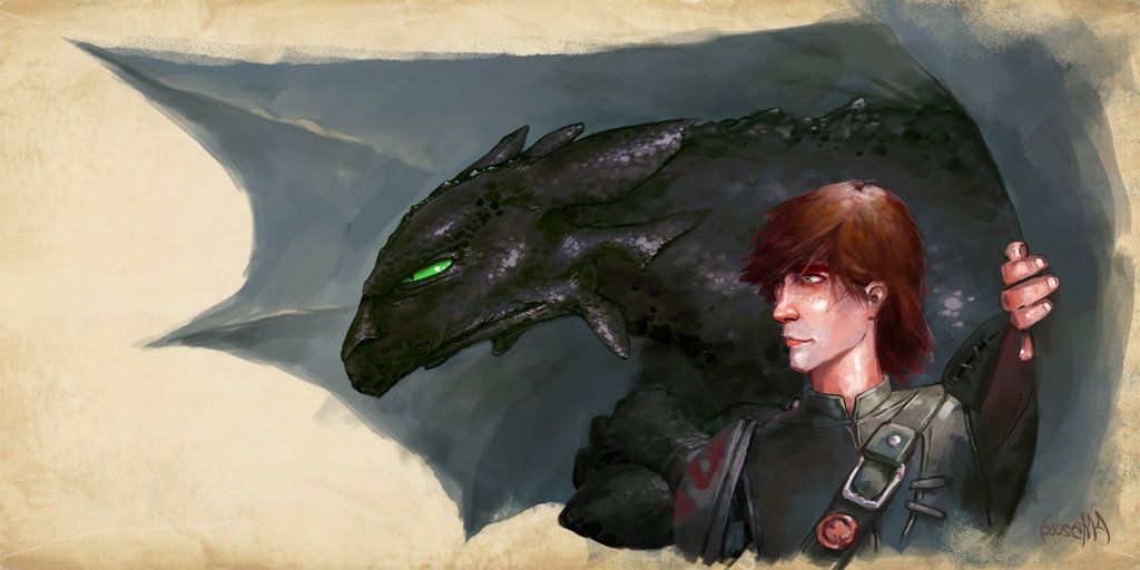 Hiccup And Toothless By Jamesbousema