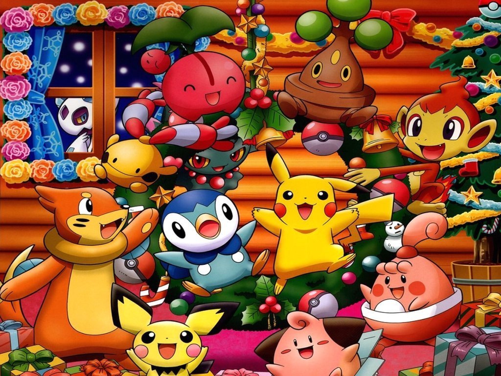 a pokemon christmas wallpaper by Blacklightning388  Download on ZEDGE   a63a
