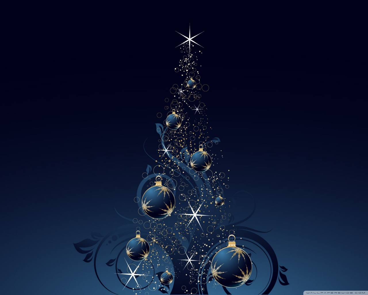 Blue Christmas Tree 4k HD Desktop Wallpaper For Ultra Tv