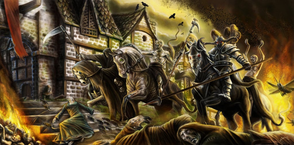 The Four Horsemen Of The Apocalypse Wallpaper Horsemen of the 1024x507