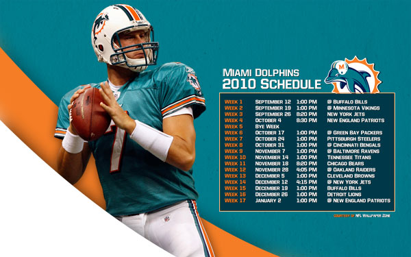 Nfl Wallpaper Zone Miami Dolphins Schedule Chad