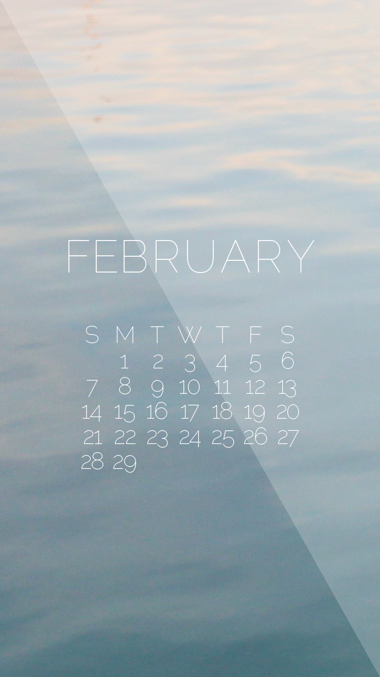 February Desktop iPhone Wallpaper