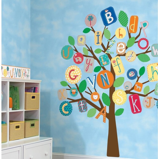 ABC Tree York Wallpaper   Eclectic   Kids   houston   by American