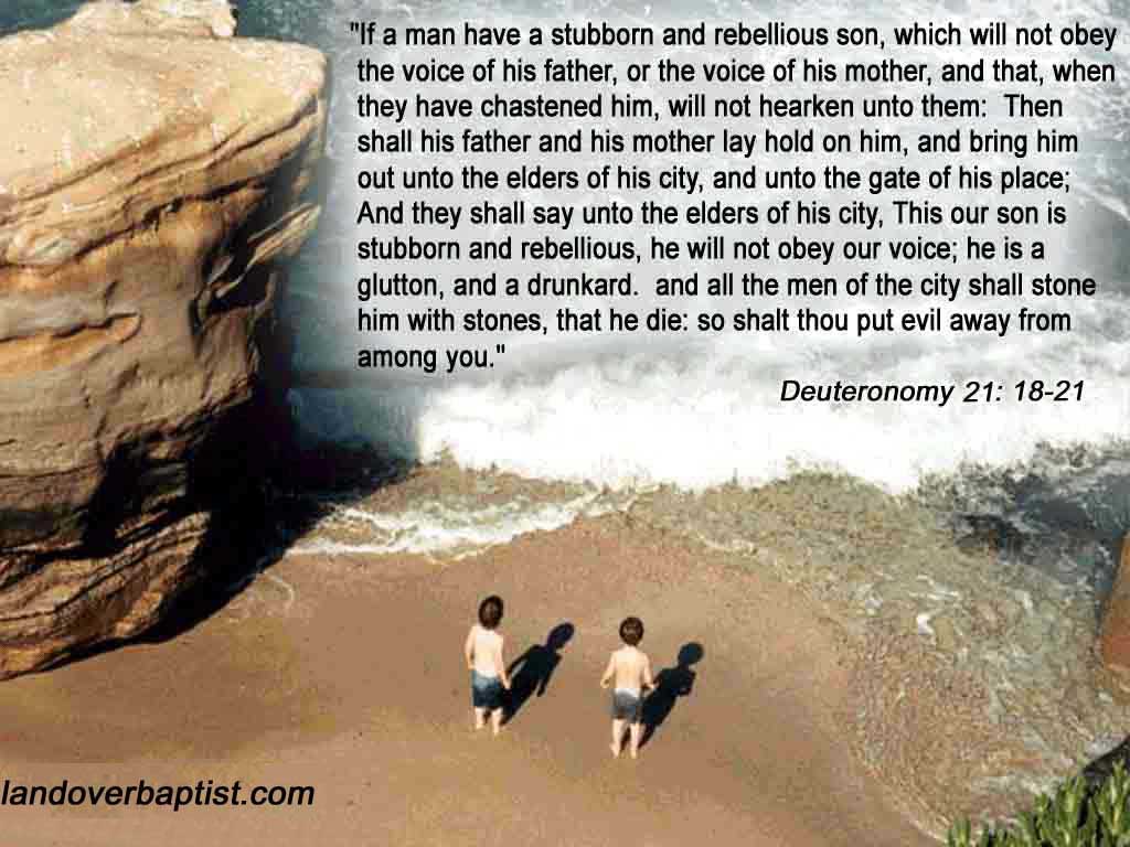 Deuteronomy Stubborn And Rebellious Son Wallpaper