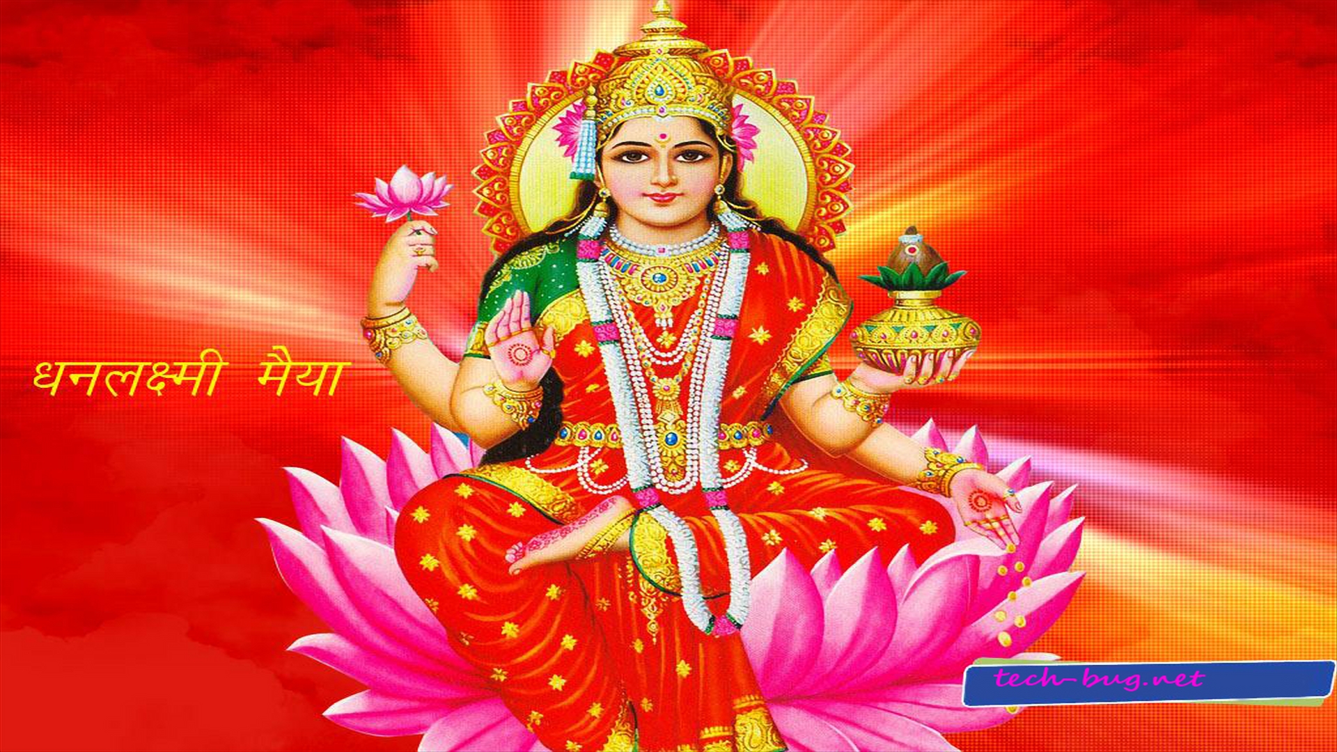 Hindu Goddess Maa Laxmi Pixels Wallpaper Collection Tech