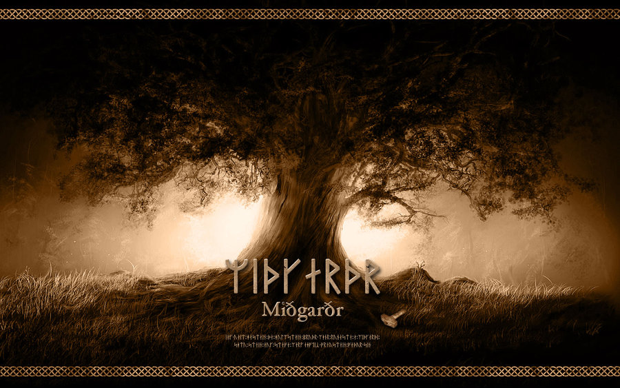 Midgard Yggdrasil Wallpaper By Playswithwolves